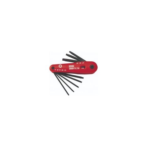 Usag U02800195 Jeu de 8 tournevis à tête Torx