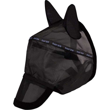 maschera anti-insetti Horze wire framed rete spessa protezione UV (1/3)