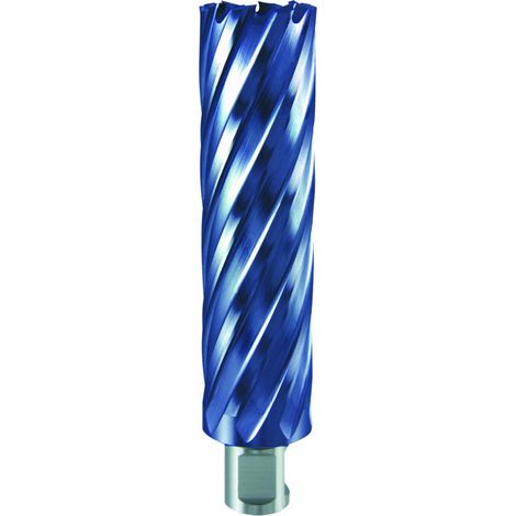 RUKO Kernbohrer HSS-TiAlN mit Weldonschaft (3/4 Zoll) Durchmesser 20 mm Schnitttiefe 110 mm (1/4)