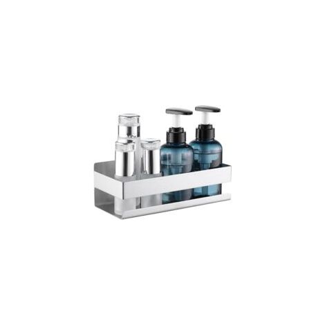 Estante de ducha de pared de acero inoxidable SUS304 - Cesta para baño - 23 cm, acabado cepillado - Crezuo (1/4)