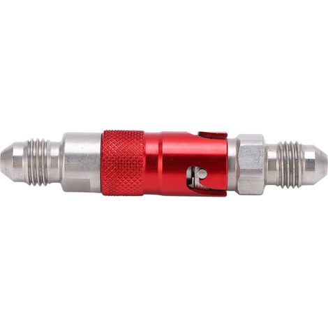 Adaptateur de raccord à dégagement rapide pour liquide de frein de moto, en acier inoxydable, universel, rouge