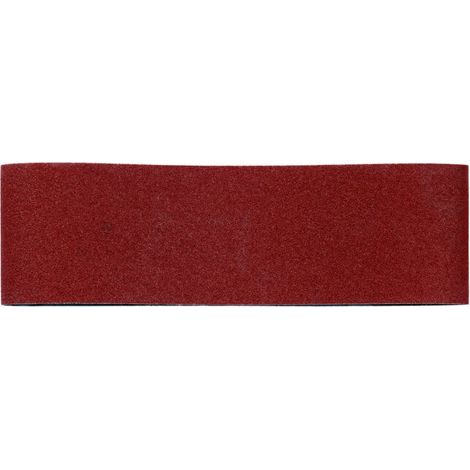 3 bandes abrasives 75 x 533 mm, P 320, bois+métal, qualité extra, pour ponceuse à bande metabo 3 pièces (1/2)