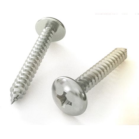 VITI AUTOFILETTANTI TESTA MEZZA TONDA TMT TESTA LARGA ZINCAT VITE AUTOFILETTANTE - 200 PZ - 45 mm - 4,8 mm (1/4)