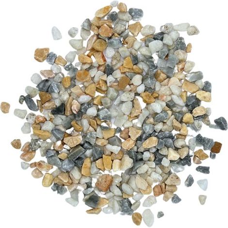 BIG BAG de +/- 1000 kg Gravier de Marbre Multicolore Hawaï Siena (rose, jaune, gris …) ø 8/16 mm - Livraison PREMIUM