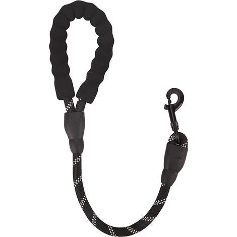 Hundeleine – Nylonleine – strapazierfähig, komfortabler Griff, für Spaziergänge im Freien, Reisen, Schwarz, 60 x 1,2 cm (1/5)