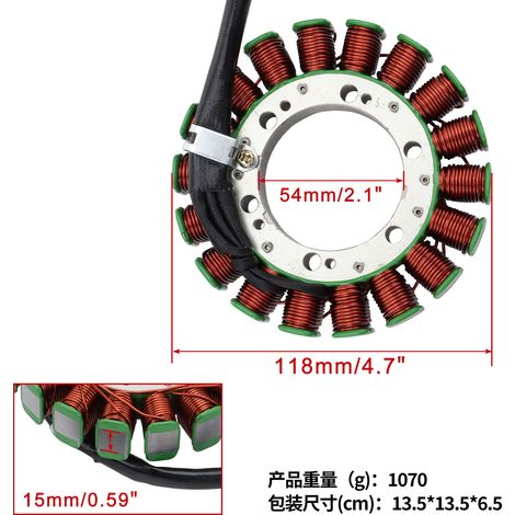 Statorspulen für Motorräder, passend für 700 06-08 LTA 700 750 X KingQuad 05-17 (1/4)