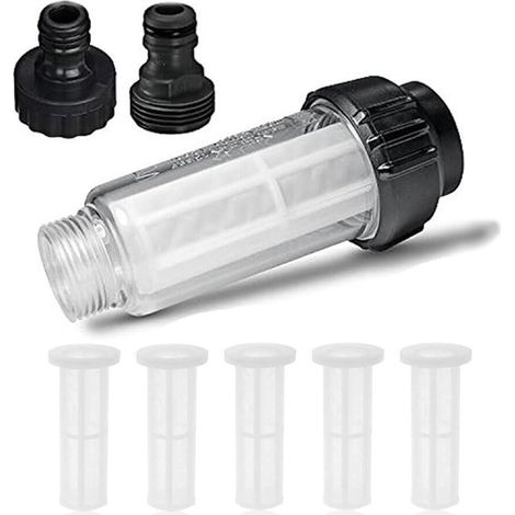 1 Filtre à eau, 3/4 pouces, ABS et PET, transparent, pour machine à laver, nettoyeur haute pression, jardin (1/5)
