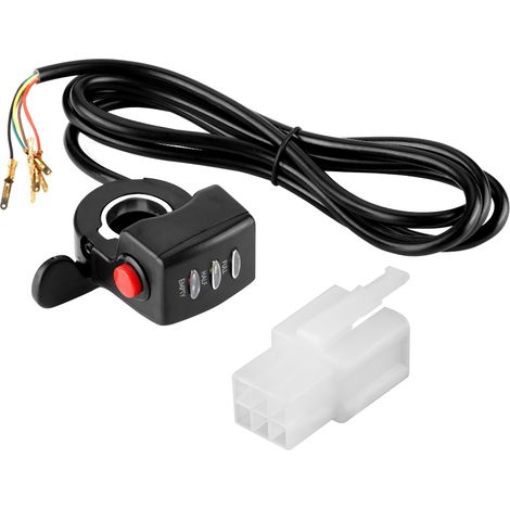 Manette de commande de vitesse 24V pour vélo électrique, accélérateur à rotation par pouce, pièce de rechange compatible. (1/5)