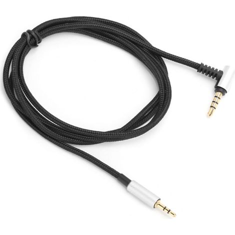 Câble audio 3.5mm mâle vers 2.5mm mâle pour casque Turtle Beach PX5, PX4, PS4 - Noir (1/5)