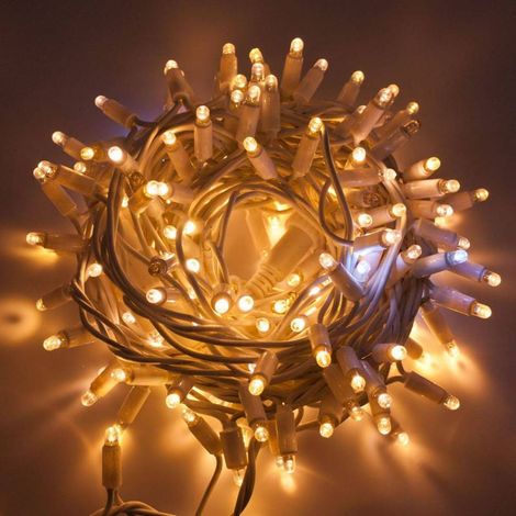 Guirlande lumineuse flash 20M 200 LED blanc chaud raccordable 230V IP67 Lotti (1/5)