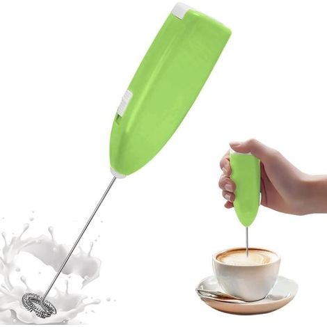 Frullatore elettrico a immersione，Frullatore senza fili per cucina，220 mm (diametro) x 40 mm (larghezza) x 30 mm (altezza)，Verde (1/5)