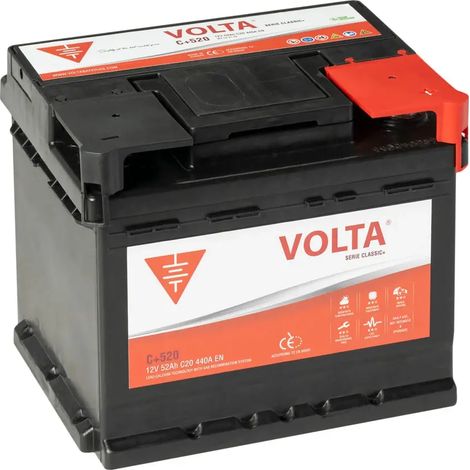 Batería de Coche 52Ah 440A EN Volta Classic Plus C+520D (1/3)
