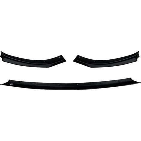 Spoiler delantero, material ABS duradero, fácil instalación, negro brillante. (1/2)