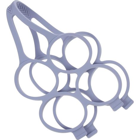 Porte-canette de bière portable , porte-boissons mobile en silicone à surface lisse pour les fêtes e