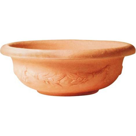 Vaso cuenco de resina color terracota Pantelleria Impruneta Ø 35 cm