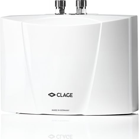 Clage – Chauffe-eau instantané pour lavabo – Débit 3,3 l/min – Puissance 5,7 kW – Tension 230V – Économie d'énergie 85%
