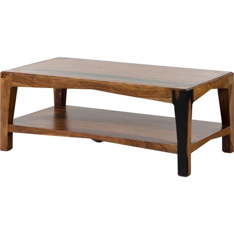 Couchtisch Sheesham 115x60x45 dunkelbraun lackiert ANCONA 201