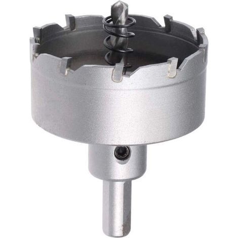 Scie Cloche Carbure Trépan Scie à Trou 60mm Diamètre de Coupe pour 0.5mm-3mm Acier Inox 5mm Métal Feuille (1/4)