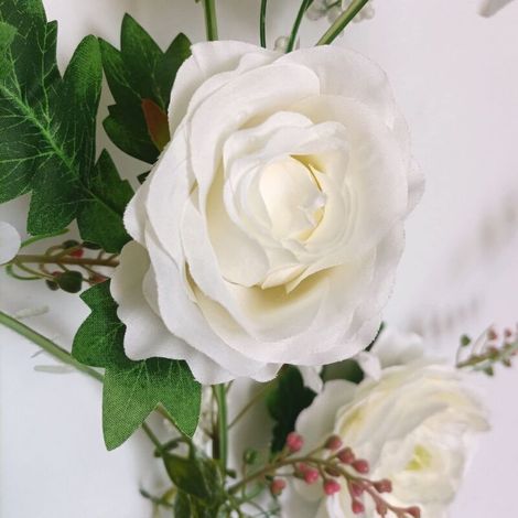 Ghirlanda di peonie, 180 cm, ghirlanda di fiori artificiali, fiori per matrimoni, ghirlanda di peonie artificiali per giardino, casa, matrimonio, arco, decorazione auto (ghirlanda di peonie) (1/3)