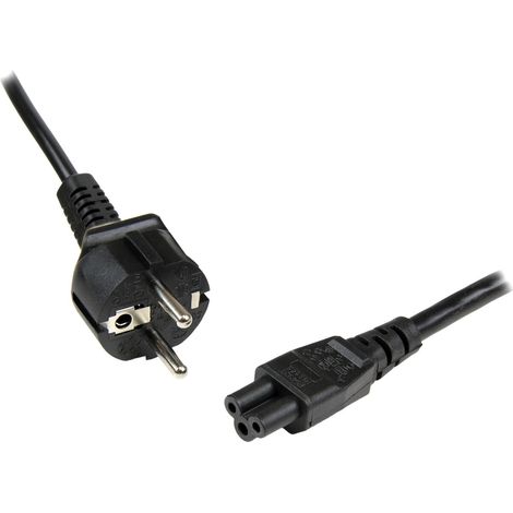 StarTech.com Cavo di Alimentazione per Notebook da 1m Cavo Elettrico AC di Ricambio per Alimentatori da EU Schuko a C5, 2.5A-250V, 18AWG, Omologato UL (1/5)