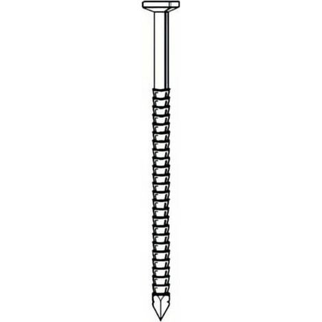 Pointe Annelée en Vrac Tête Plate Inox A4 - 31/34x80 mm en Seau de 5 kg - D-Work (1/2)
