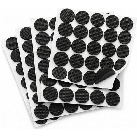 100 Pièces Patin Chaise Antiderapant 25mm x 3mm, Tampon Autocollant en Mousse EVA Haute Densité pour Pieds de Meubles (1/5)
