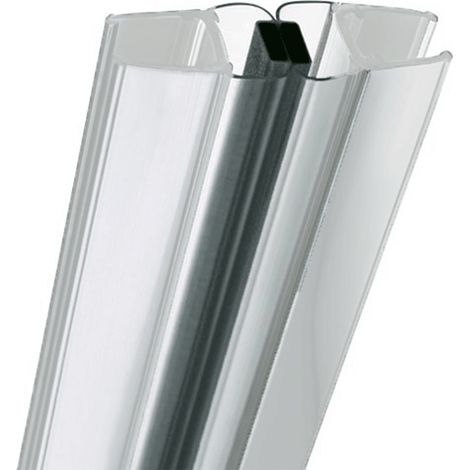 Schulte lot de 2 joints magnétiques universels 90° degrés, translucide, 2010 mm recoupable, pour porte 5, 6 et 8 mm (1/4)