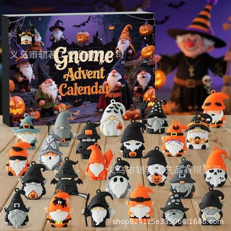 2026 Halloween adventskalender, 2D akrylhängande nedräkningsdekorationer, 24-dagars läskig semester nedräkningspresent och festStil L (platt design) Style L (Flat Design) (1/2)