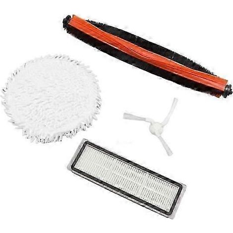 Accessoires compatibles pour balayeuse : élément filtrant de rechange, brosse principale, brosse latérale et essuie-glace ( ) (1/4)