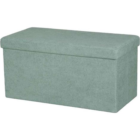 Domo Mea Pouf Contenitore Pieghevole - Verde Salvia - 76x38x38 cm