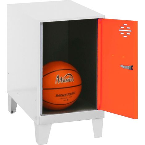 Simonrack Mini-Schrank orange mit Schloss und Belüftung (1/2)