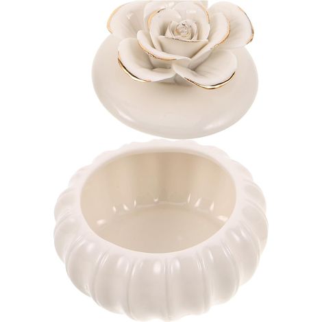 Boîte à bijoux peinte à la main avec décorations dorées en (1/5)