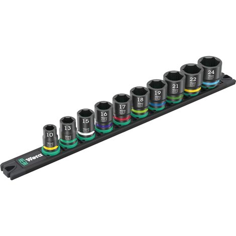 Wera 9607 Nuss-Magnetleiste B Impaktor 1 Steckschlüsselsatz metrisch 3/8" 11teilig 05005451001 (1/5)