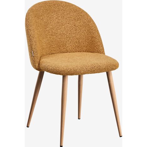 Pack de 2 chaises de salle à manger rembourrées et en acier Kana SKLUM (1/5)