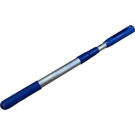 Accessoires de piscine (S05) Perche télescopique pour piscine, en aluminium, extensible en 3 sections, avec rallonge réglable pour épuisette. (1/5)