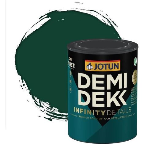 JOTUN - Peinture Bois, Lasure Opaque Satinée - RAL 6005 - Vert Mousse - 0,75L (1/2)