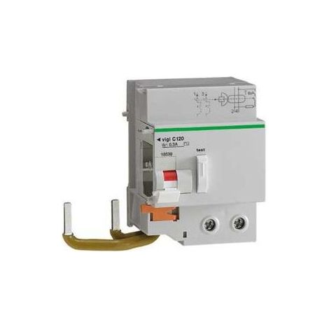 Bloc differentiel 125A 2P 1000mA type AC Vigi C120 415V SCHNEIDER 18545 (1/2)