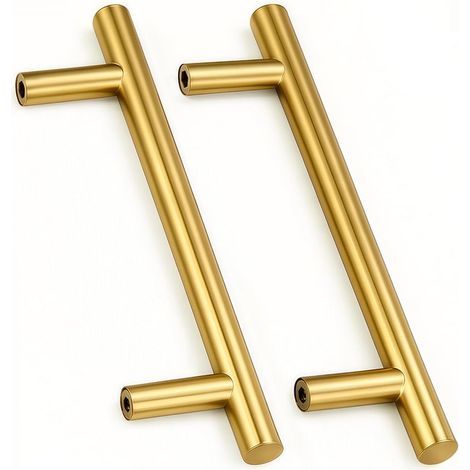 CCYKXA gold stainless steel door handles, 160 mm center hole, drawer/cupboard (1/5)