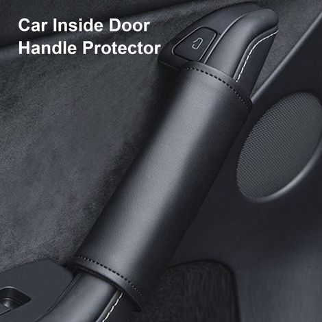 Türgriffschutz für den Innenraum, 4-teilig, Kunstleder für Tesla Model 3/Y – wasserdicht und rutschfest (1/5)