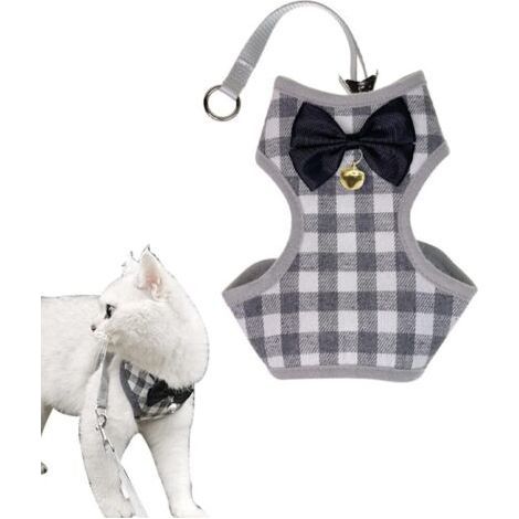 1pc Cat Harness Cat Leash, Adjustable Escape Proof Puppy Harness/Escape Proof Cat Harness, XS (1/5)