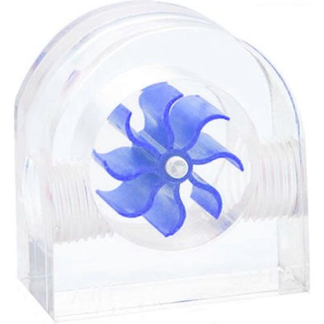 Débitmètre semi-circulaire PM2A pour refroidissement liquide d'ordinateur, assurant un refroidissement efficace. Turbine légère. Multicolore (bleu). (1/5)