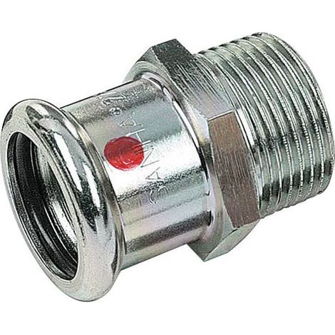 Mamelon acier carbone à sertir Femelle Ø42 Mâle 1"1/2, les 2