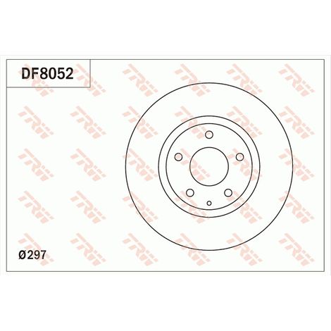 DISQUE DE FREIN AVANT DF8052 TRW (1/2)