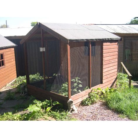 Buttercup Outdoor Bird Aviary with Flight area and housing, Apex roof Pet Cage