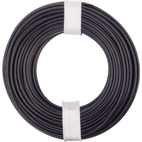 Donau Elektronik 175-011 Fil de câblage LiY 1 x 0.75 mm² noir 1 pc(s)