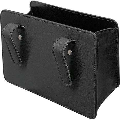 Organisateurs arrière pliables en cuir avec sacs poubelle pour portes de véhicule, consoles, accessoires d'intérieur de voiture, accessoires d'intérieur de voiture, organiseurs (1/5)
