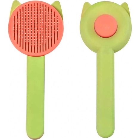 Brosse d'Épilation pour Chat et Chien - Peigne Autonettoyant avec Fonction de Massage pour Poils Longs et Courts - One-Touch (1/5)