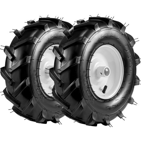 Pneu et roue de cultivateur 13x5.00-6" Emballage à moyeu de 1 pouce et longueur de moyeu centré de 3-1/8 pouces, pneu de remplacement agricole pour tracteur et trancheuse (1/5)