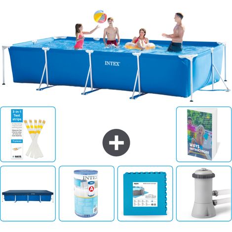 Rechteckiger Frame Pool - 450x220x84 cm - 7-teilig S146