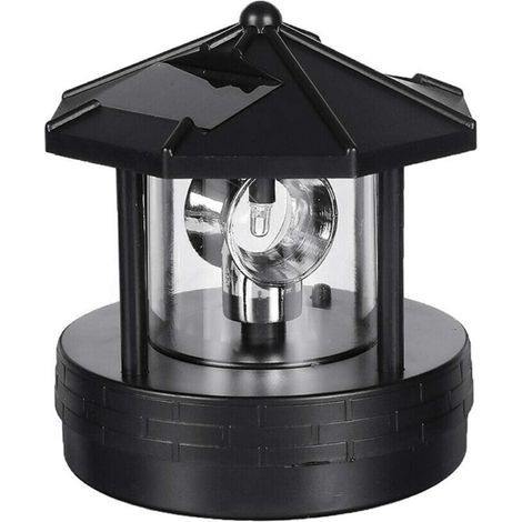 Faro solar LED giratorio de 360 grados: resistente al agua, ideal para decoración de jardín y patio. (1/5)